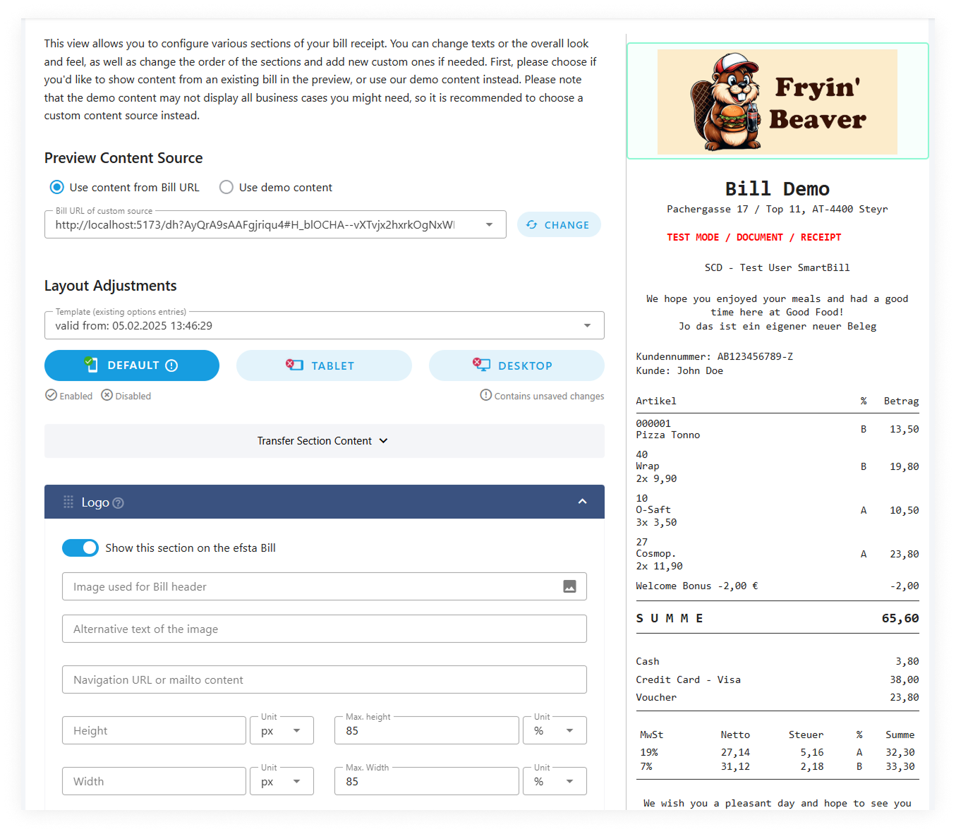 Layout Editor