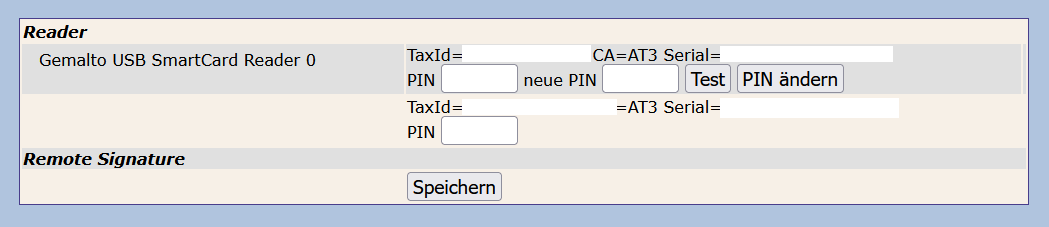smartcard PIN change
